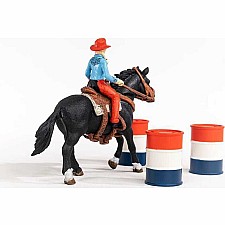 Cowgirl Barrel Racing Fun