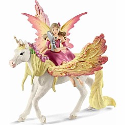 Fairy Feya With Pegasus Unicorn