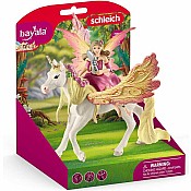 Fairy Feya With Pegasus Unicorn