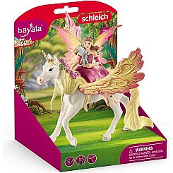 Fairy Feya With Pegasus Unicorn