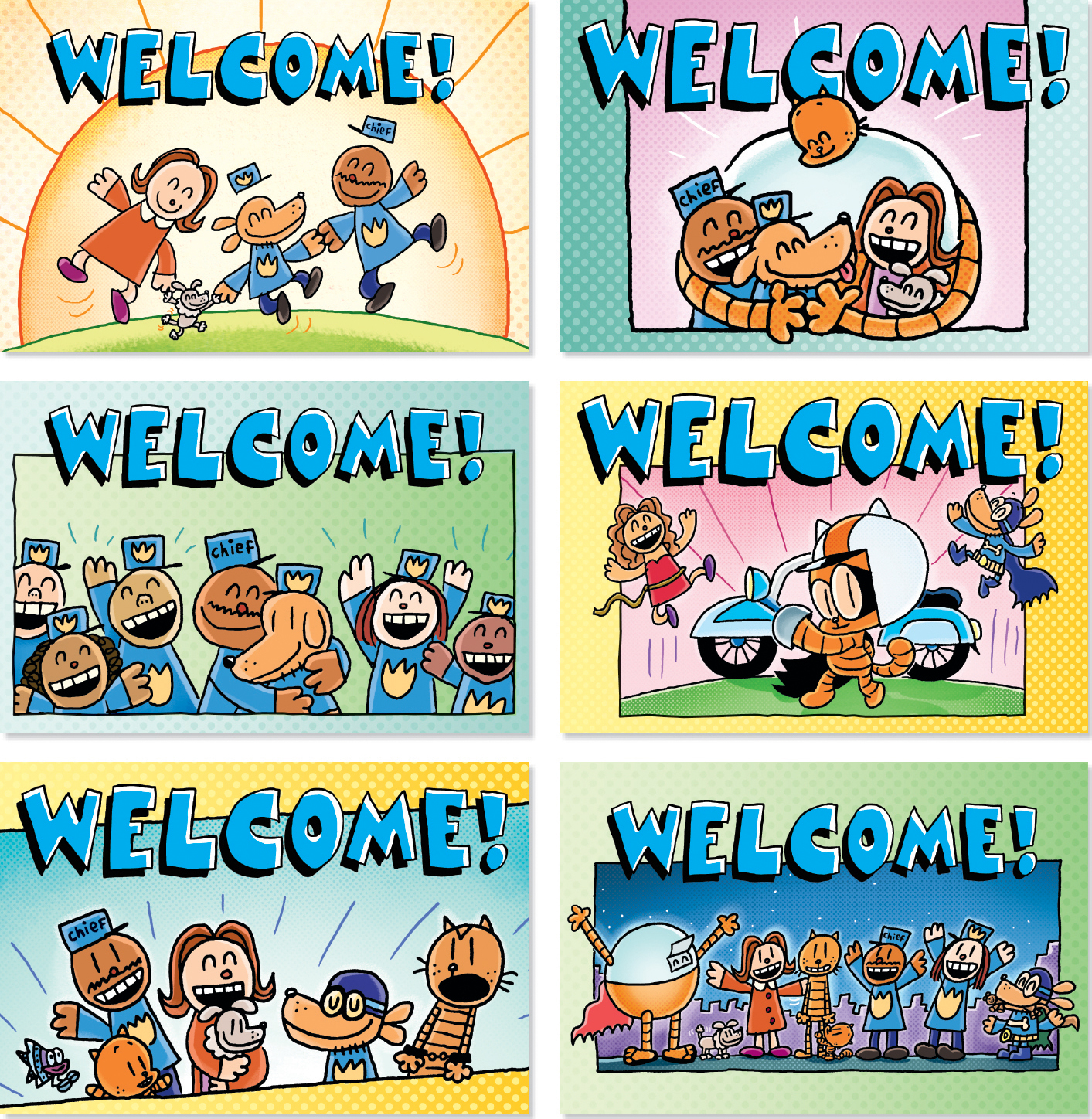 Dog Man Welcome Postcards The Learning Post Toys