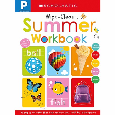 Pre-K Summer Workbook: Scholastic Early Learners (Wipe-Clean)