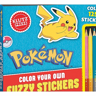 Pokémon Color Your Own Fuzzy Stickers