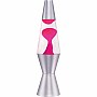 Lava Lamp 11.5'' Pink/Clear/Silver
