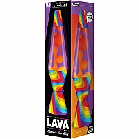 The Original Lava Lamp Flowing Color Band 14.5" Tie Dye Lamp