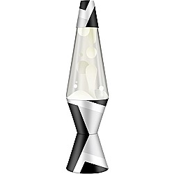 Lava Lamp 14.5" Polygonal White and Clear