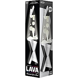 Lava Lamp 14.5" Polygonal White and Clear