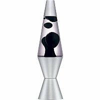 Lava Lamp - 14.5''  Black/ Clear/ Silver