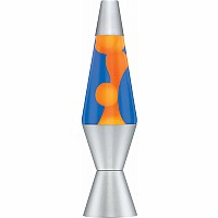 LAVA LAMP - 14.5” LAVA Lamp ORANGE-BLUE-SILVER