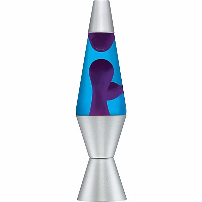 Lava Lamp - 14.5''  Purple/Blue  Silver