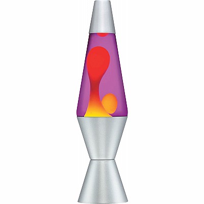 Lava Lamp - 14.5'' Purple/Yellow Silver 