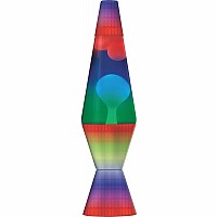Lava Lamp - 14.5''  Colormax Rainbow-White Tricolor