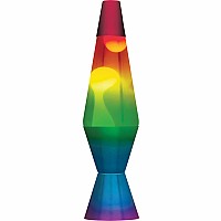 14.5'' LAVA® Lamp Rainbow Handdipped Tricolor
