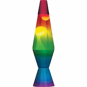 14.5'' Lava Lamp Rainbow Tricolor