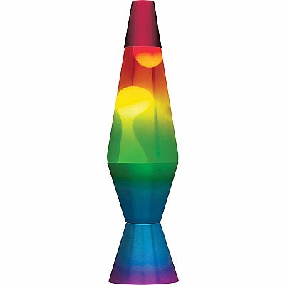 14.5'' LAVA® Lamp Rainbw Hndpt Tricolor