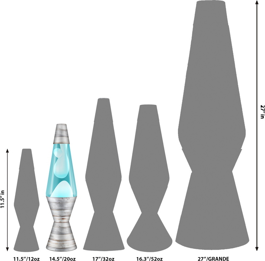 Teal Lava Lamp - 14.5