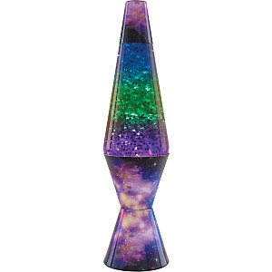 14.5'' Colormax Galaxy Lava Lamp Silver Glitter
