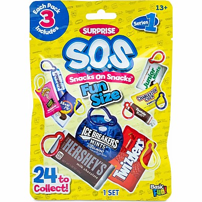 Sos Fun Size Plush 3-Pack Dangler (assorted)