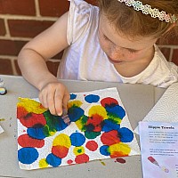 Rainbow Lab Playing With Color