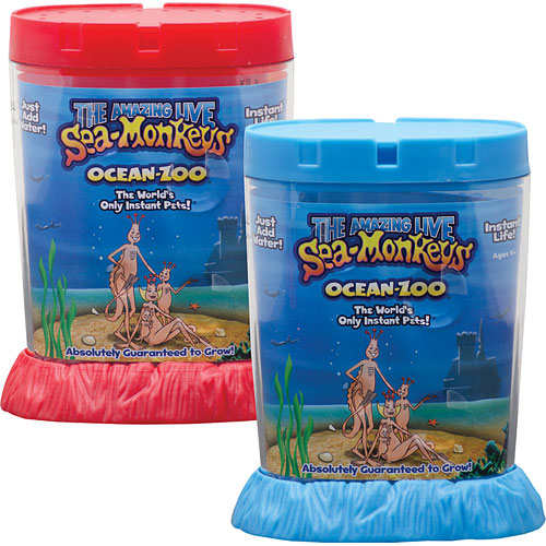 1Pc Live Sea Monkeys Ocean Zoo Marine Monkey Tank Aquarium Habitat Toy Pet US 