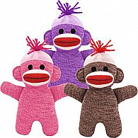 Sock Monkey Babies (Pink, Blue & Purple)