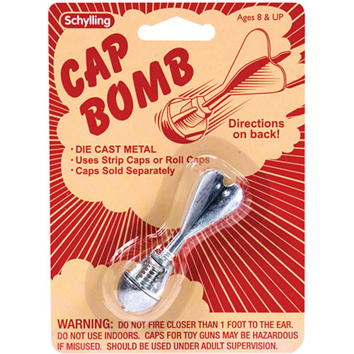 Die Cast Metal Cap Bomb Grenade Rocket For Vintage Toy Gun Kids Outdoor Play New 