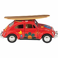 Die-cast 1967 Beetle With Surfbd