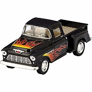 Die-cast 1955 Chevy Pickup with Flames