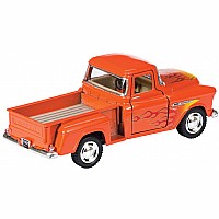Die-cast 1955 CHEVY PICKUP WITH FLAMES