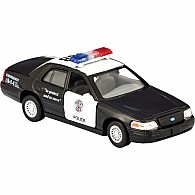 Die Cast Police Car Crown Victoria, Pull Back