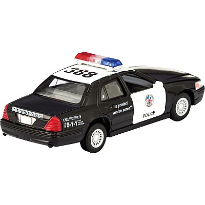 Diecast Police car w Pull-Back action
