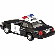 Die Cast Police Car Crown Victoria, Pull Back