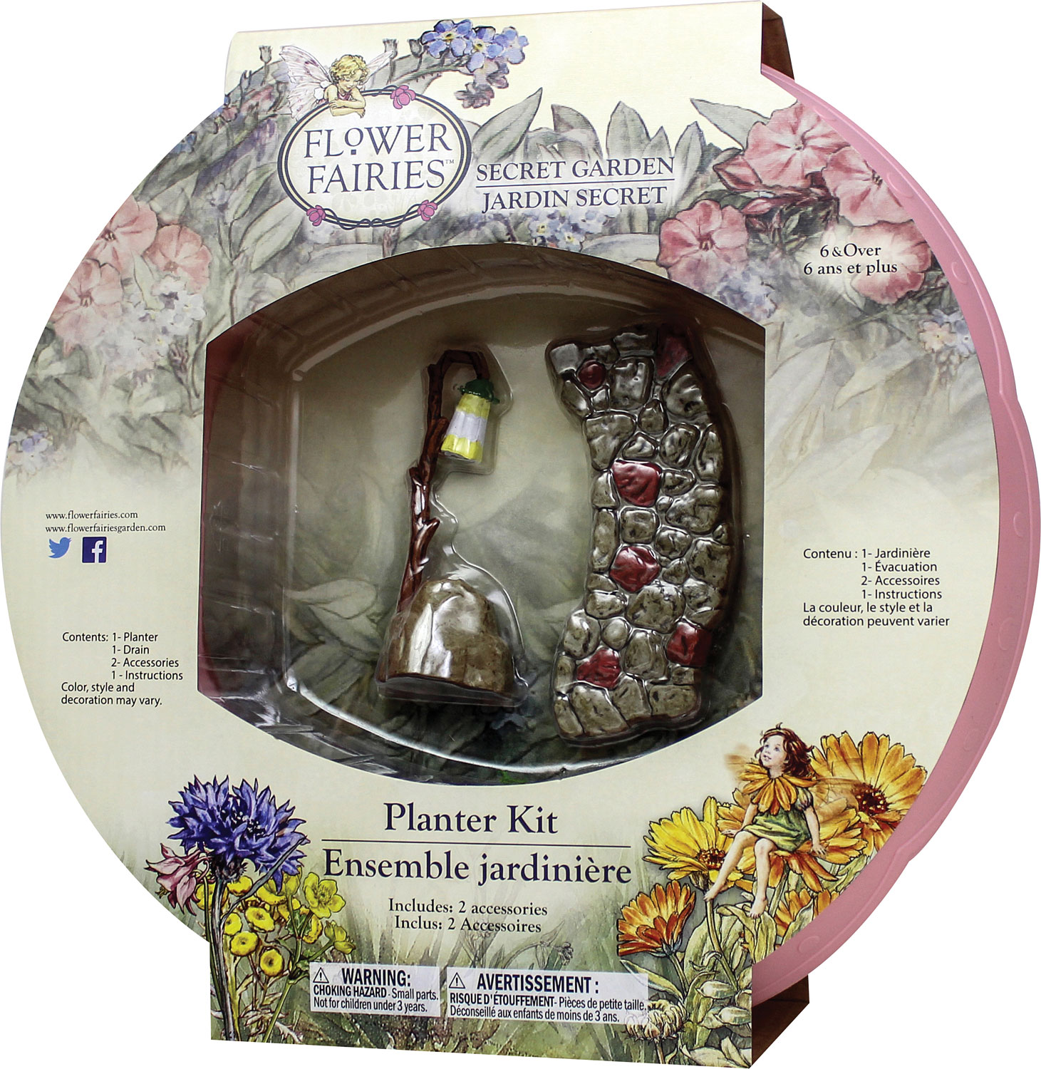 flower fairy planter kit pink - imagine that toys