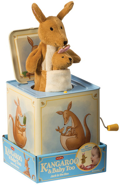 Schylling Kangaroo Jack in the Box Tin Toy NEW and MINT SALE! 