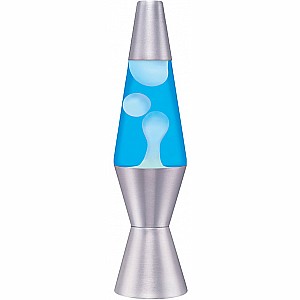 11.5" Lava Lamp - White/Blue/Silver