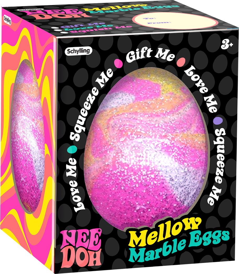 Nee-Doh Mellow Marble Egg (assorted designs) - Imagination Toys