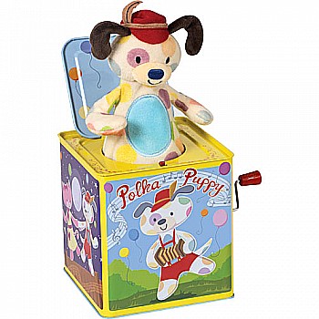 Polka Puppy Jack In Box