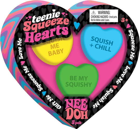 Squeeze Heart Teenie Nee Doh (assorted colors)