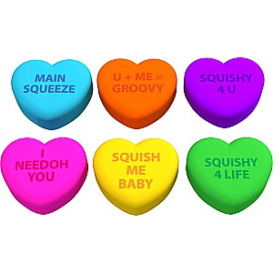 Squeeze Heart Teenie Nee Doh (assorted colors)