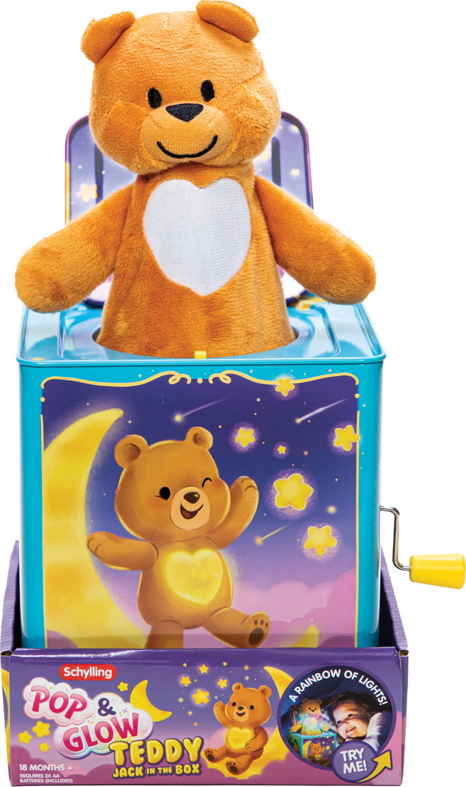 Teddy Bear Pop N Glow Jack In The Box - The Toy Box Hanover