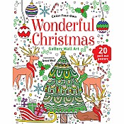 Wonderful Christmas: Coloring Book: Color-Your-Own Gallery Wall Art