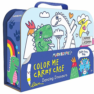 Markerific Jr.: Dancing Dinosaurs: Color Me Carry Case with coloring book, stickers, markers and pencil case!