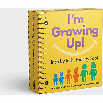 I'm Growing Up: Foot by Foot, Inch by Inch: A Wall-Hanging Guided Journal to Chart and Record Your Kids' Growth!