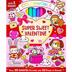 ColorWorld: Super Sweet Valentine: Plus 35 Stickers and 32 Pages to Color!