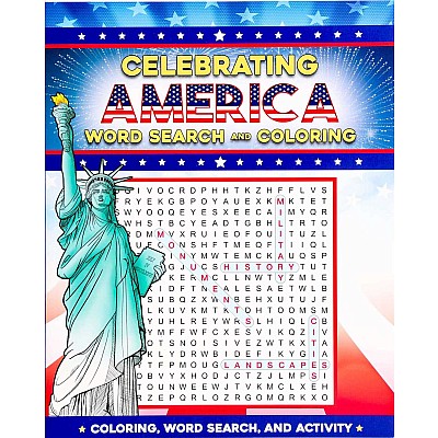 Celebrating America Word Search and Coloring