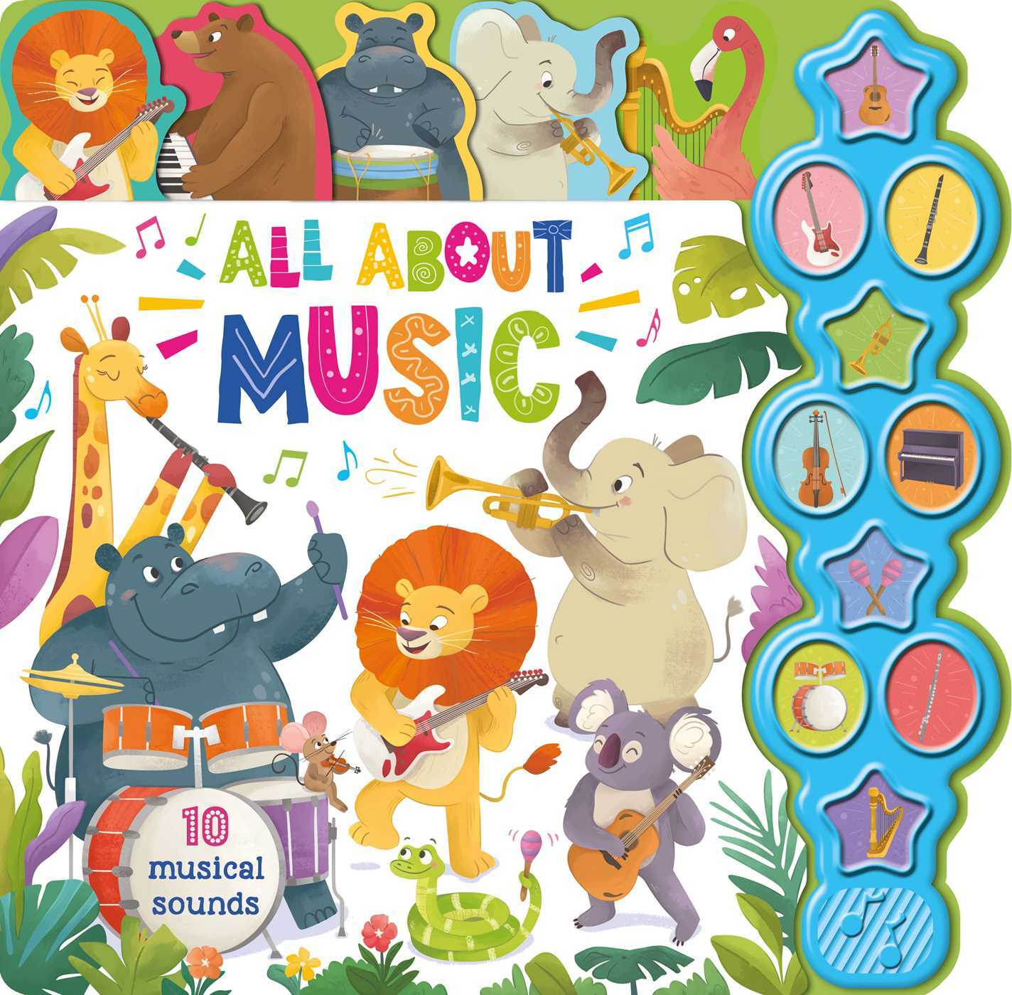 All About Music Interactive Children's Sound Book with 10 Buttons
