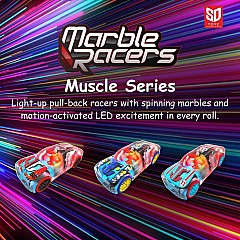 PullBack Marble Racers Muscle (assorted)
