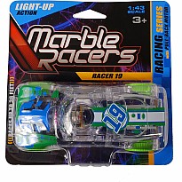 Pull-Back Marble Racer - Green Racer 19