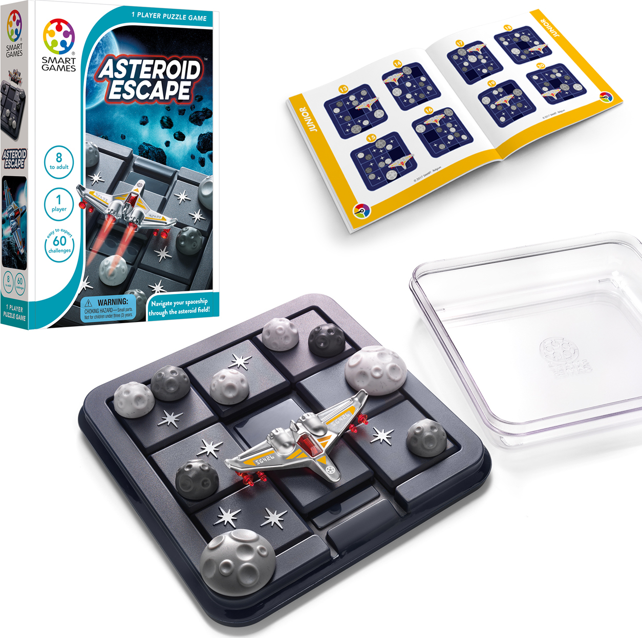 SG426 Compact Puzzle Game Smart Games Asteroid Escape 
