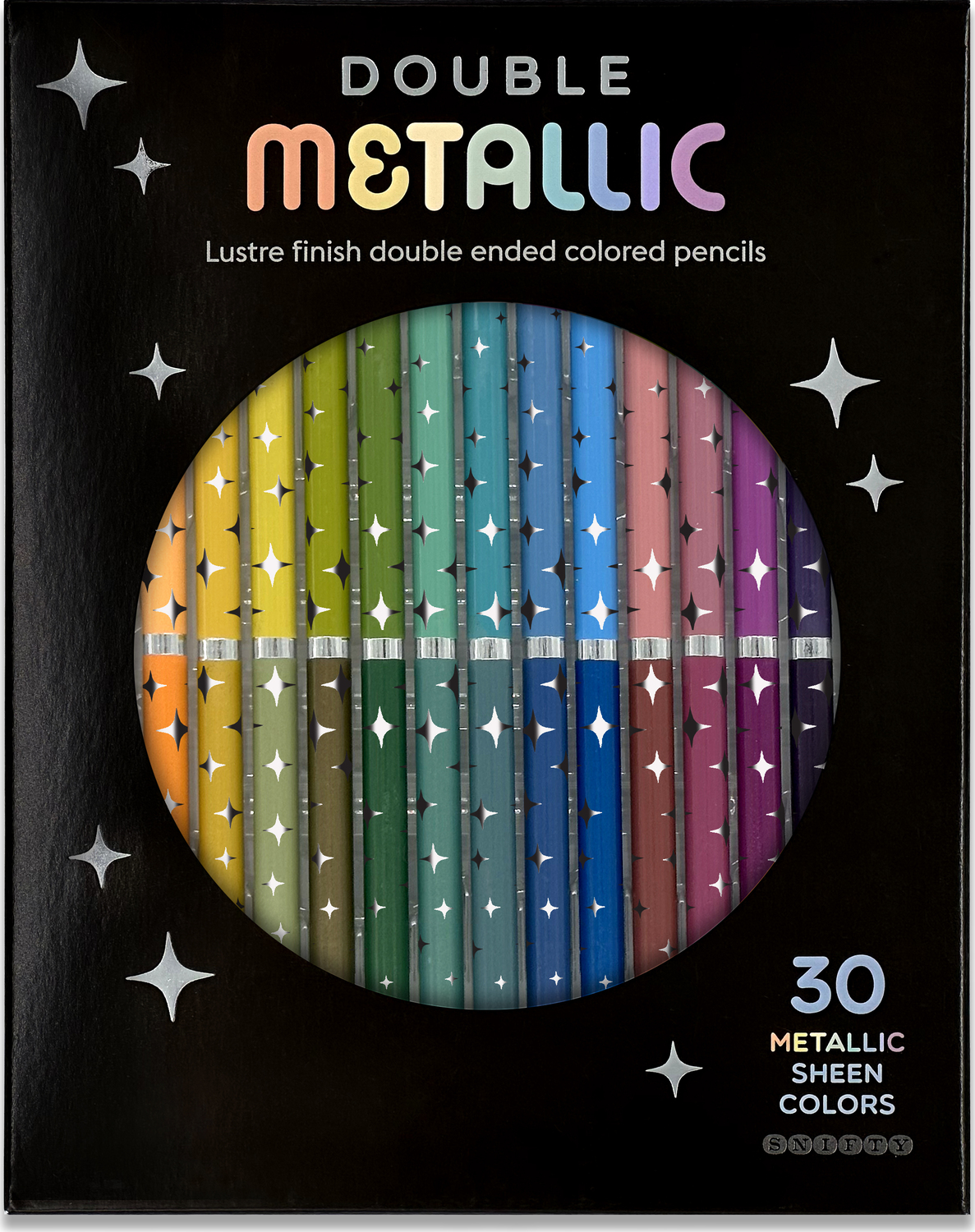 Double Metallic Colored Pencil Set